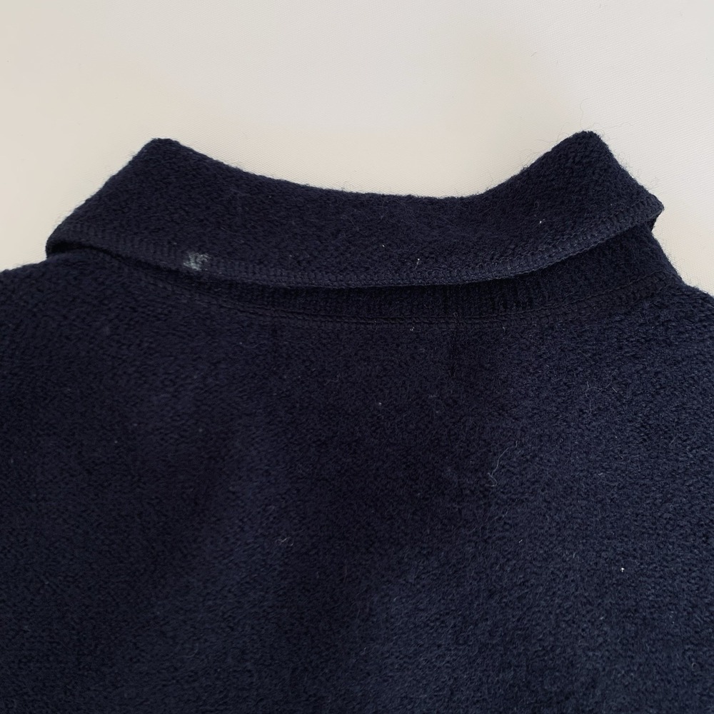 VTG Casual Corner Annex Cardigan Sweater Jacket XL Navy Wool Button Up‎ Collared - Picture 12 of 12
